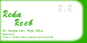 reka reeb business card
